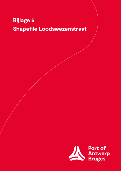 Bijlage bij de bevragingsbundel met de shapefile van de concessie aan de Loodswezenstraat. 