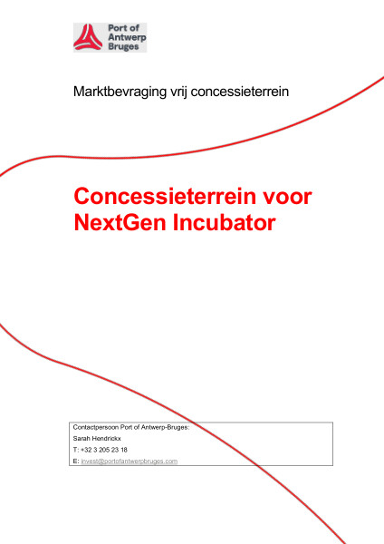 Bevragingsbundel met details over de procedure, de specificaties van het terrein en de vereisten voor kandidaten.