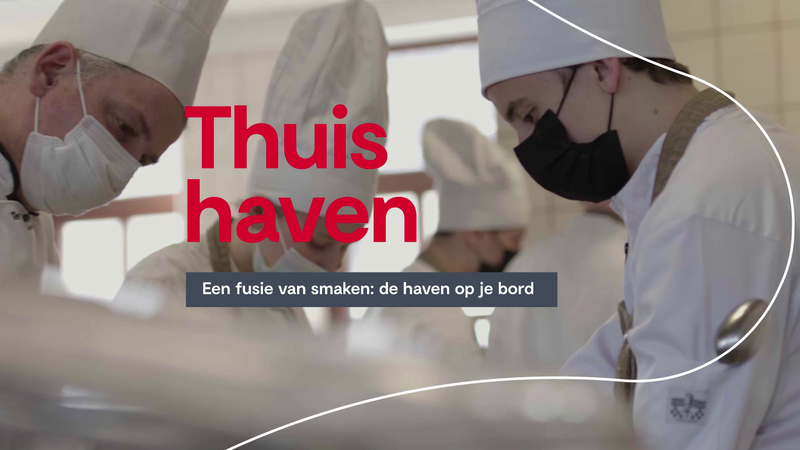 Een fusie van smaken: de haven op je bord

Leerlingen van hotelscholen PIVA Antwerpen en Ter Groene Poorte in Brugge maken een gerecht met producten uit hun thuishaven.

Digitale Thuishaven 04/2022